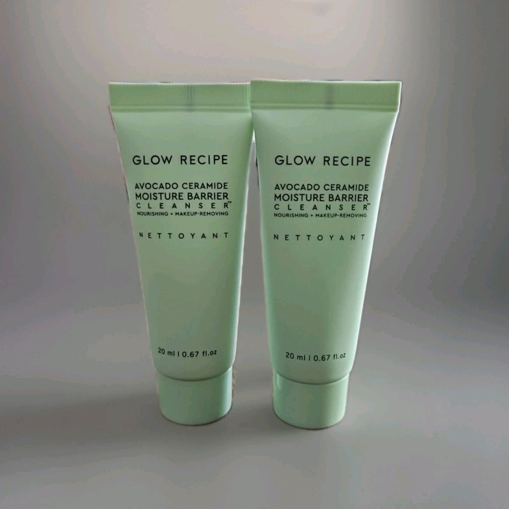 2X Glow Recipe Avocado Ceramide Moisture Barrier Cleanser 20ml Travel Size Seale